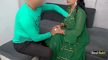 Boss's private party turns into steamy encounter with busty Indian babe