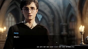 Harry Potter和Hermione在Hentai游戏恶搞中沉迷于禁忌的BDSM咒语